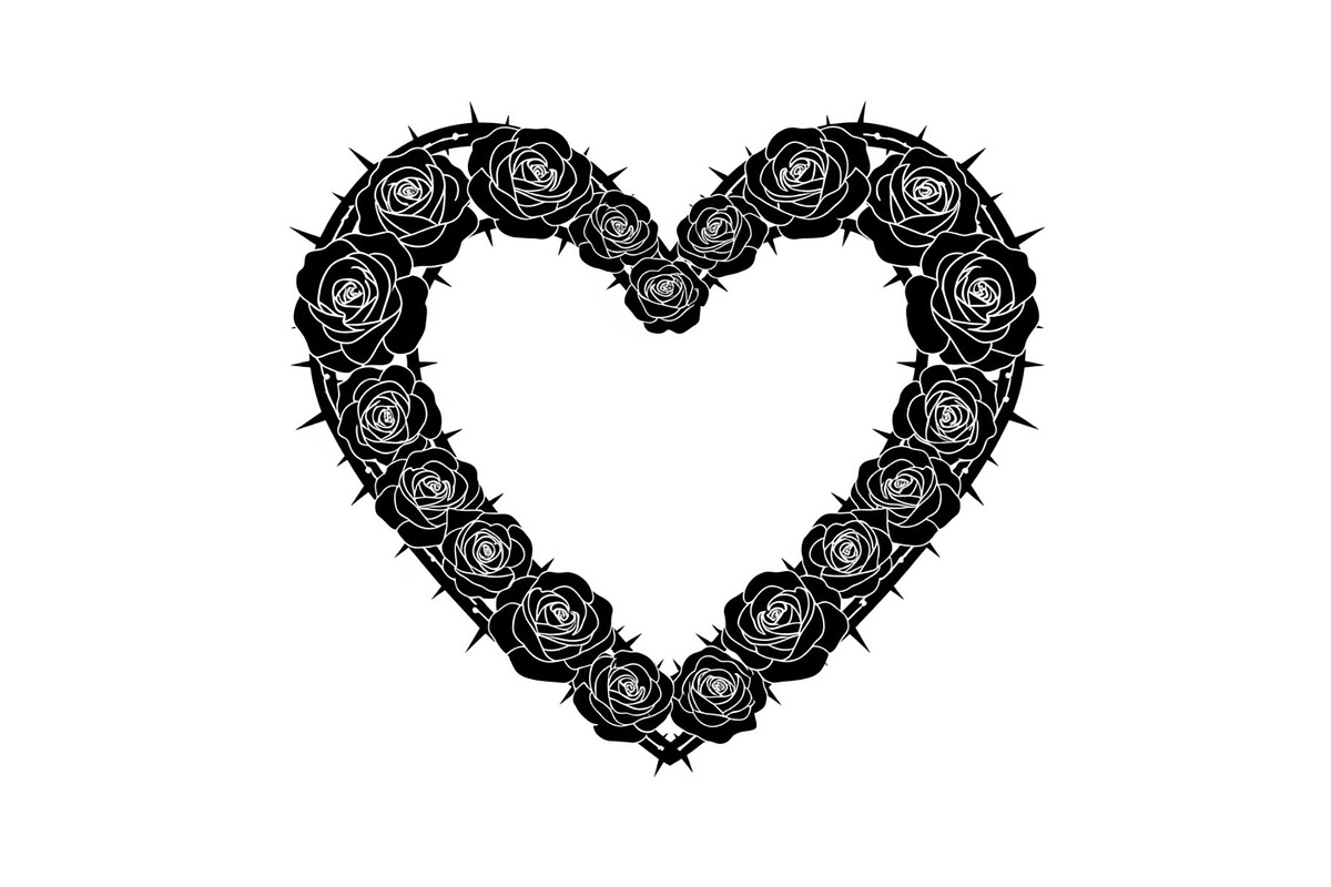 Floral Heart Wreath SVG Bundle, an Illustration by Gaye Art (Photo 3 of 31)