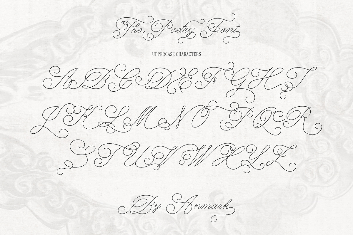 The Poetry Elegant Swash Script Font, a Script Font by AnMark (Photo 4 of 13)