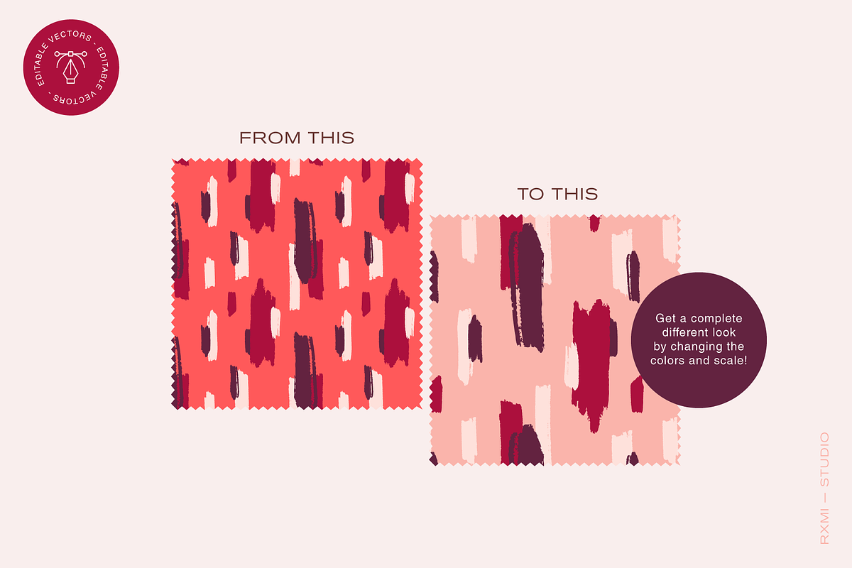 Valentine Kisses Pattern Collection, a Pattern Graphic by Rxmi Studio (Photo 7 of 9)
