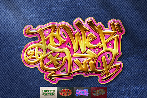 Enamel Pin Text Effects