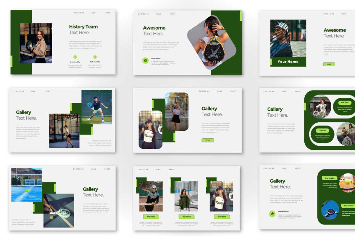 Coast Padel And Sport Google Slide, a Presentation Template by Overcloud (Photo 3 of 4)