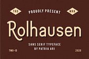 Rolhausen, a Sans Serif Font by Patria Ari (P4tcreativa) (Thumbnail 1 of 11)