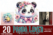 Panda Lover T-shirt Design Bundle, an Object Graphic by Sofia's Fashion (Thumbnail 1 of 3)