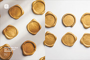 Metallic Wax Seal Set - Premium, an Advertising Mockup by Custom Scene (Thumbnail 2 of 9)