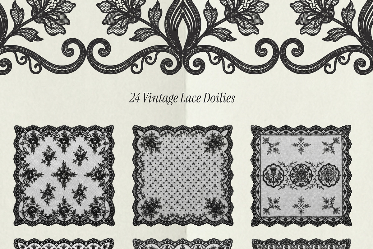 Lace Doilies and Texture Overlays, a Texture Graphic by OliaMuseDesign (Photo 6 of 10)