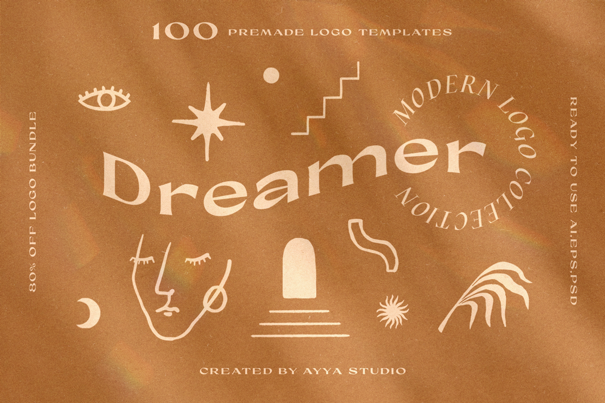 100 Handcrafted Logo Templates, a Branding & Logo Template by Ayya Studio (Photo 1 of 25)