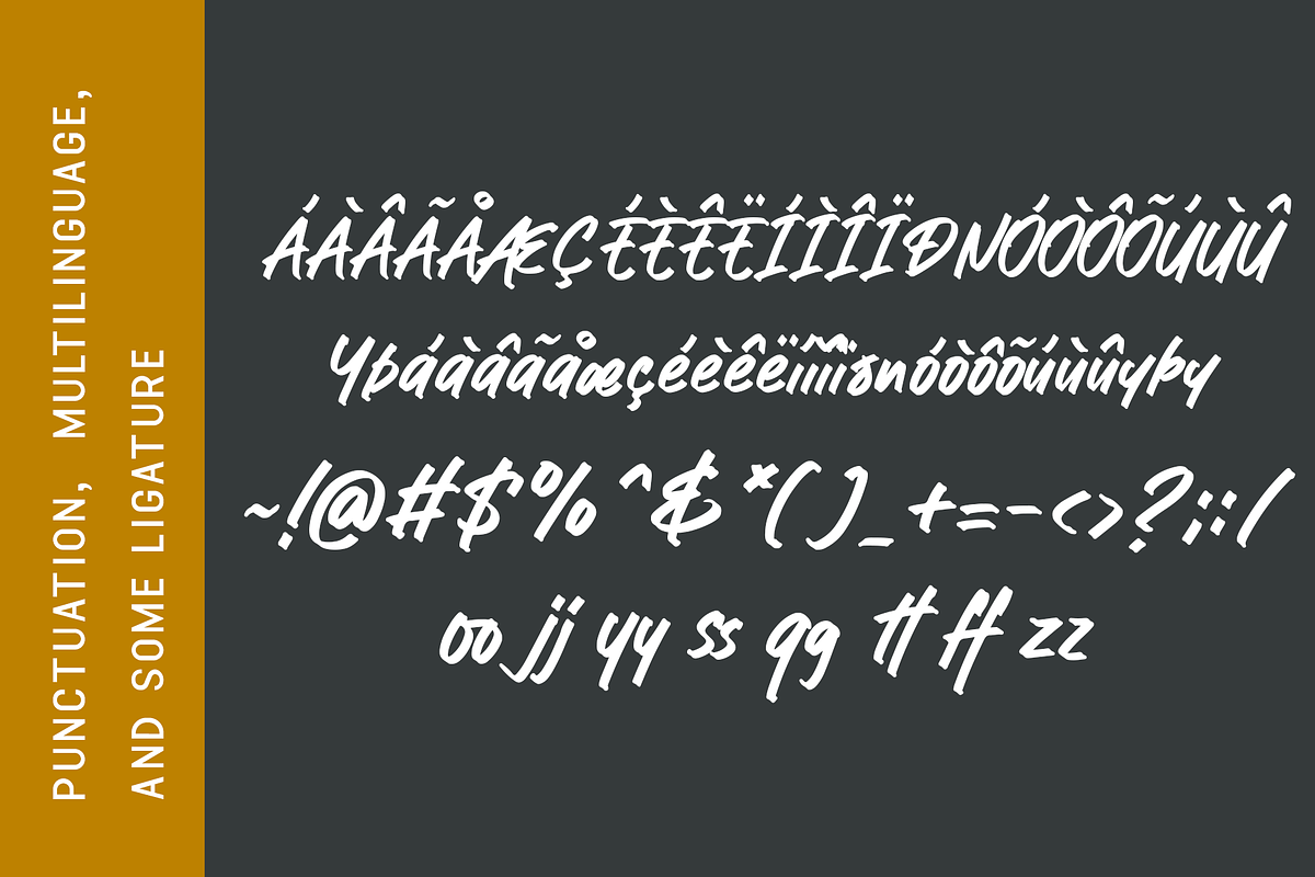 Luckyvibe - A Handwritten Font, a Handwritten Font by overlaytemplates (Photo 5 of 5)