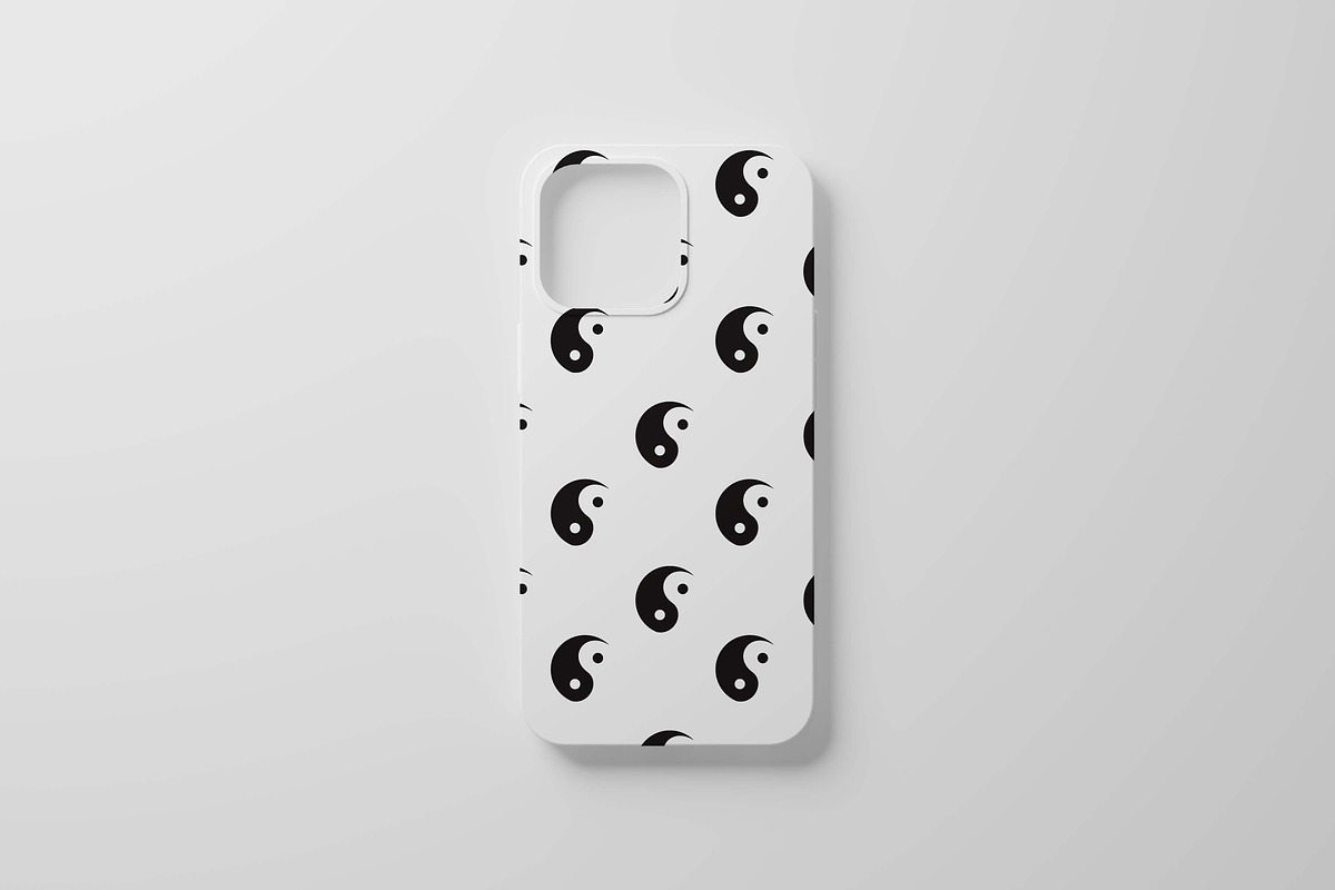 Seamless pattern Yin Yang symbol, a Pattern Graphic by Viktorijareut (Photo 3 of 5)