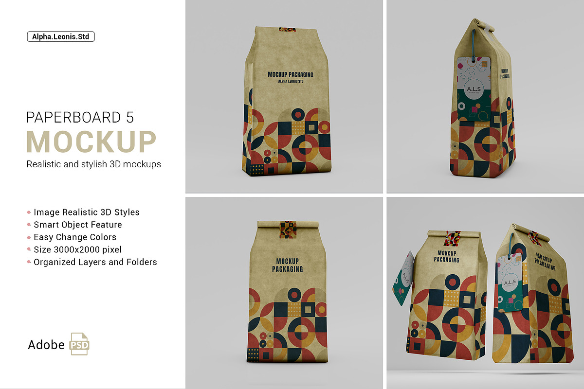 Mockup Packaging Coffee, a Packaging Mockup by Alphaleonis_std (Photo 1 of 6)