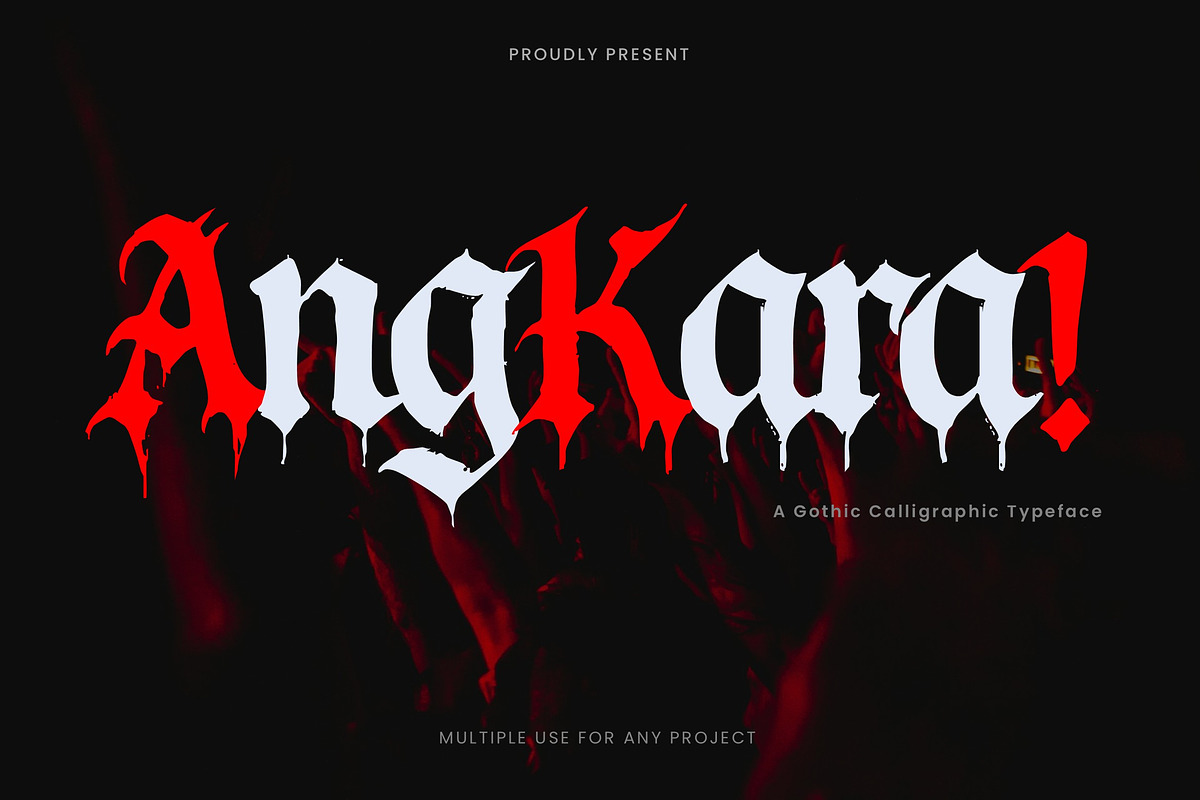Angkara Calligraphic Gothic Font, a Blackletter Font by Art StoreID (Photo 1 of 9)