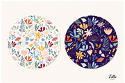 Floral seamless patterns set, a Pattern Graphic by Letto studio (Thumbnail 3 of 4)