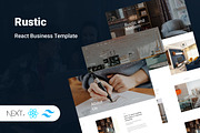 React Business Template - Rustic, a Websites & App Template by HasThemes (Thumbnail 1 of 4)