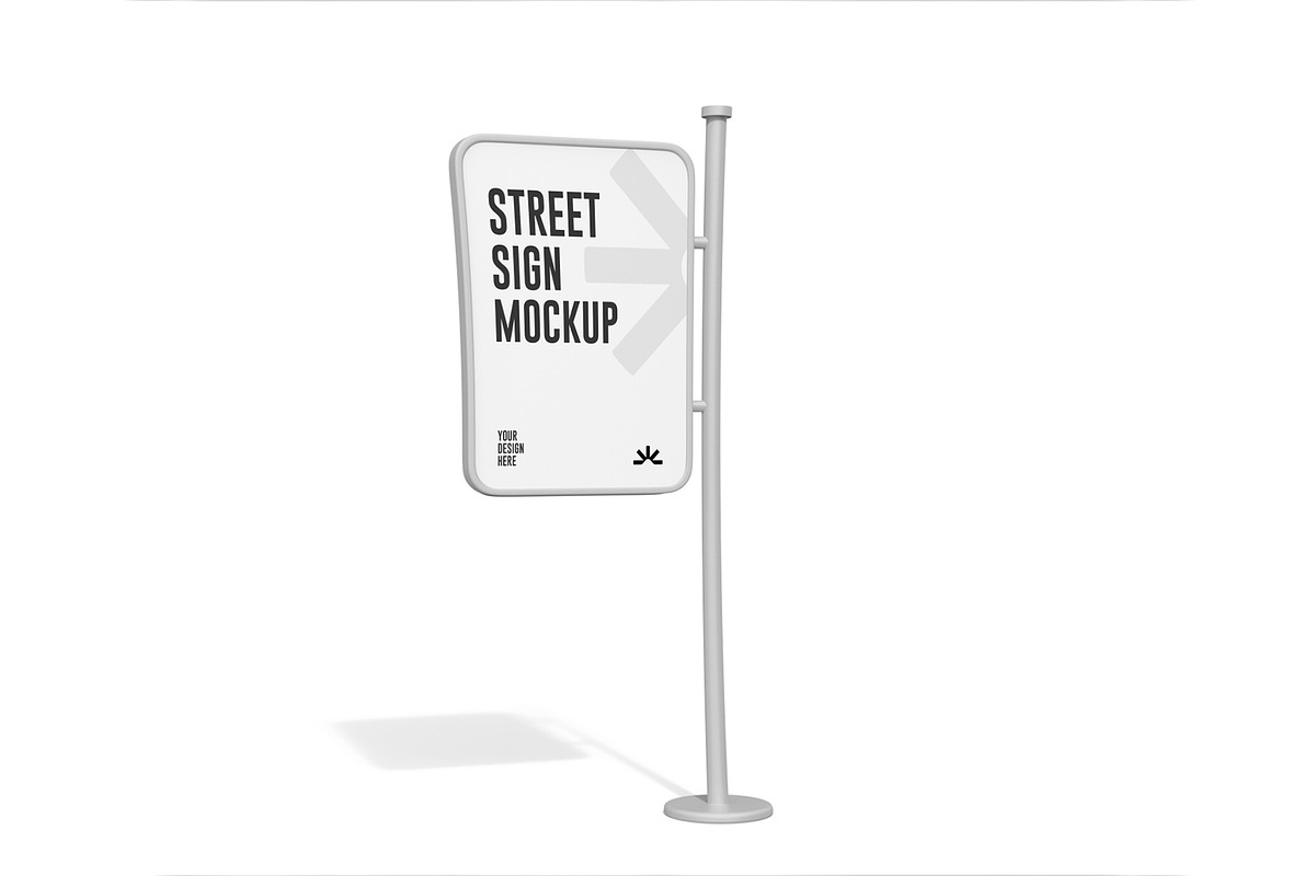Street Minimal Roadeside Sign Mockup, a Product Mockup by graphypix (Photo 4 of 4)