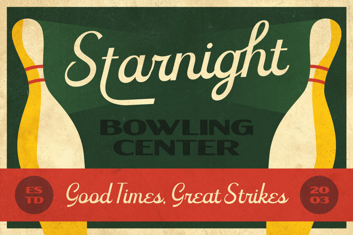 Tenford - Vintage Duo Font, a Script Font by Artisan Themes (Photo 9 of 11)
