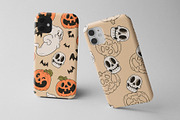 Retro Halloween Patterns & Elements, a Pattern Graphic by Kokoshka (Thumbnail 9 of 9)