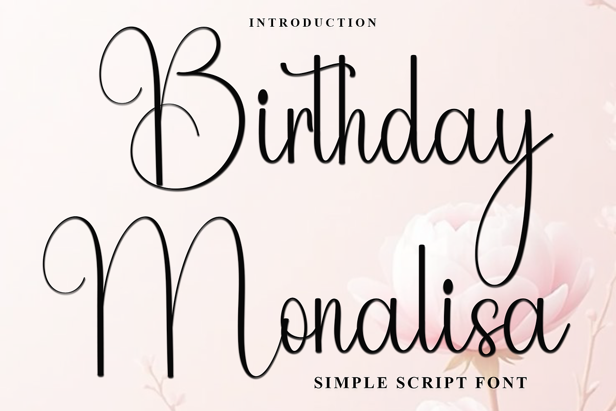 Birthday Monalisa, a Handwritten Font by FreshTypeINK (Photo 1 of 7)