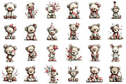 Whimsical Easter Teddy Bear Clipart, an Illustration by designcity5 (Thumbnail 2 of 5)