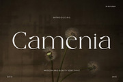 Camenia - Modern And Beauty Serif, a Serif Font by Muflieart (Thumbnail 1 of 9)