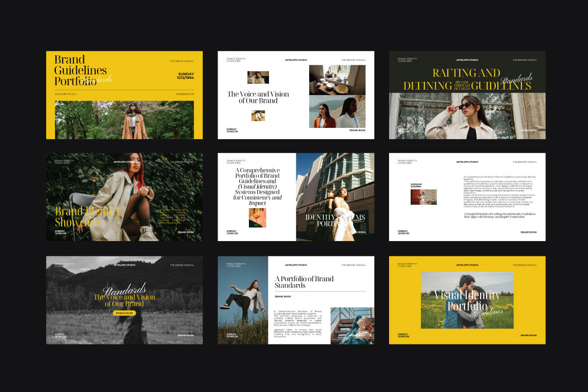 Standart - Portfolio Brand Guide PPT, a Presentation Template by Antelope Studio (Photo 5 of 8)