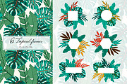 Tropical seamless patterns & leaves, a Pattern Graphic by EltaMaxArt (Thumbnail 9 of 12)