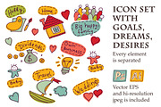 Set with goals, dreams, desires, an Object Illustration by Crowhouse (Thumbnail 4 of 4)