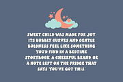 Sweet Child Font, a Sans Serif Font by Cosy Fox (Thumbnail 5 of 7)