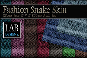 12 Fashion Snake Skin Textures