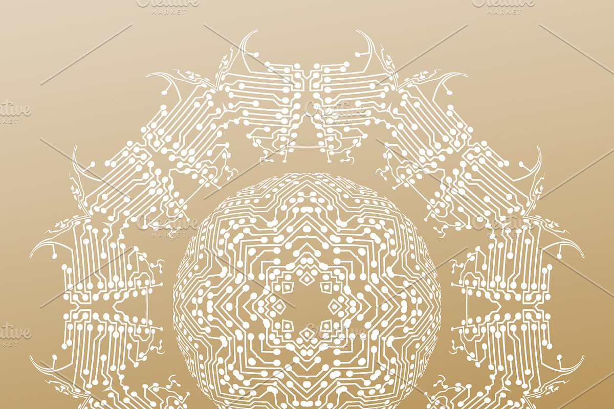 Bundle of 7 golden backgrounds, a Decorative Illustration by VectorShop (Photo 6 of 7)