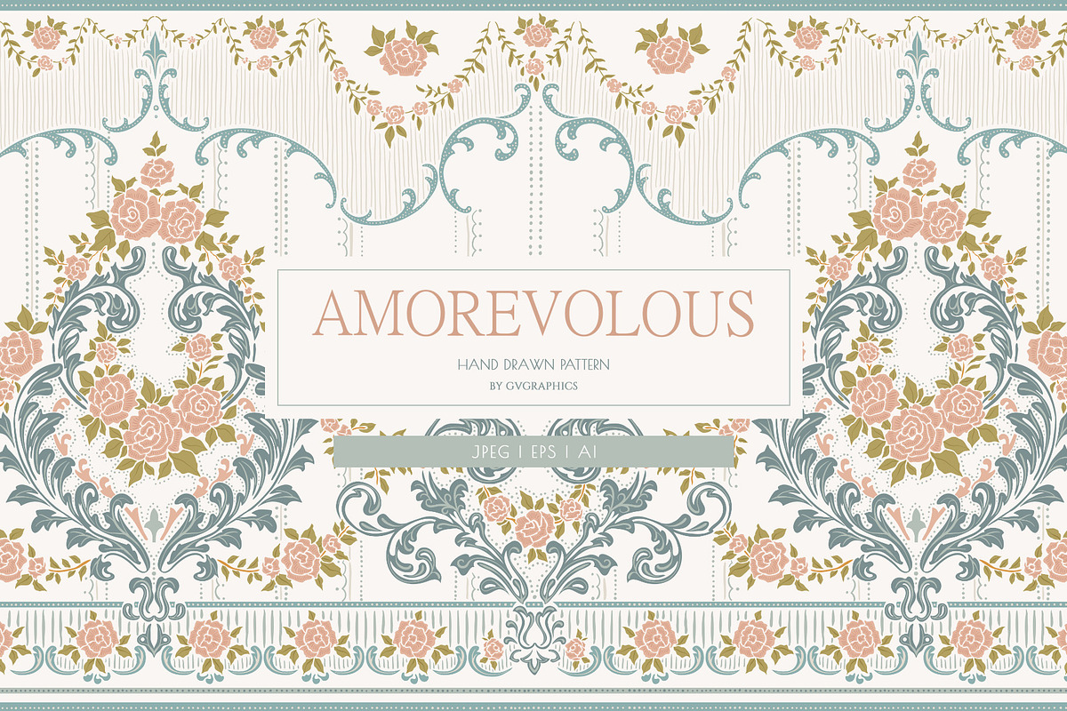 Victorian Style Ornate Pattern, a Pattern Graphic by GVGraphics (Photo 1 of 8)