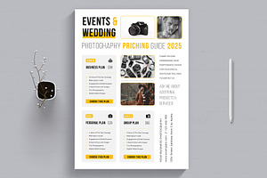 Photography Pricing Guide Flyer, a Flyer Template by MightyDesign