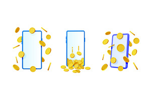 Set of 3d vector illustrations of, a Finance Illustration by Abscent