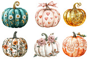 Pumpkin with Pattern Clipart, an Illustration by Watercolor design (Thumbnail 3 of 4)
