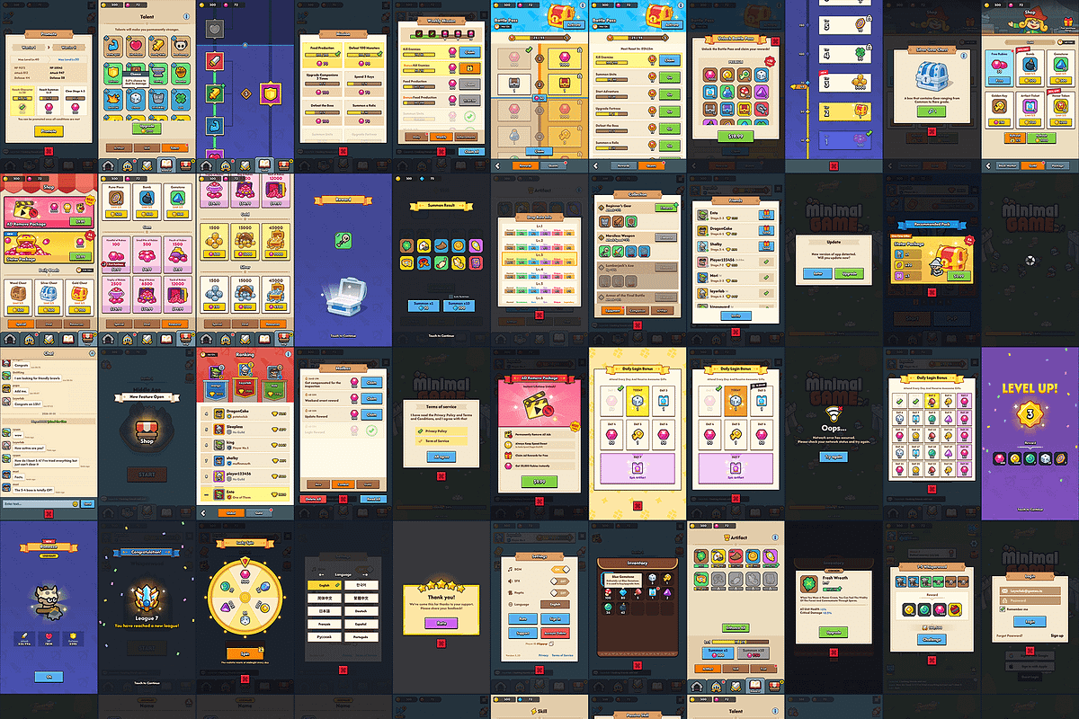 GUI Pro - Minimal Game Light, an UI Kit Template by LAYERLAB (Photo 3 of 51)