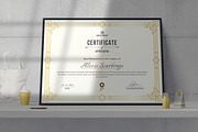 Certificate Template, a Stationery Template by ResumeDevisers (Thumbnail 3 of 6)