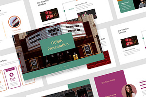 Quma : Entertainment Powerpoint, a Presentation Template by Punkl Camp