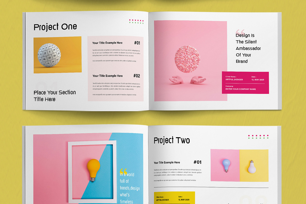 Graphic Designer Portfolio Layout, a Brochure Template by ContestDesign (Photo 4 of 5)