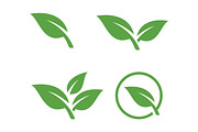 nature leaf set logo icon vector, a Branding & Logo Template by mouze_art (Thumbnail 1 of 5)