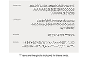 19 Font Bundle with Extended Glyphs, a Handwritten Font by noonsun (Thumbnail 21 of 21)