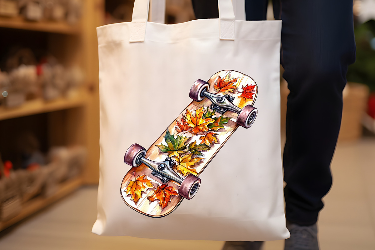 Watercolor Hip Hop Autumn Clipart, an Illustration by Rose Art (Photo 5 of 7)