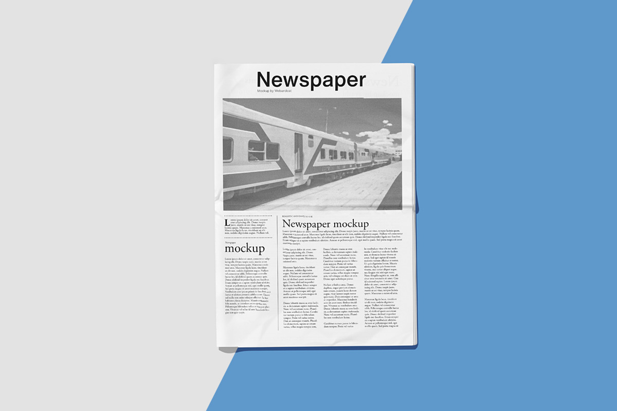 Newspaper Mockup, a Books & Magazine Mockup by WebAndCat (Photo 13 of 13)