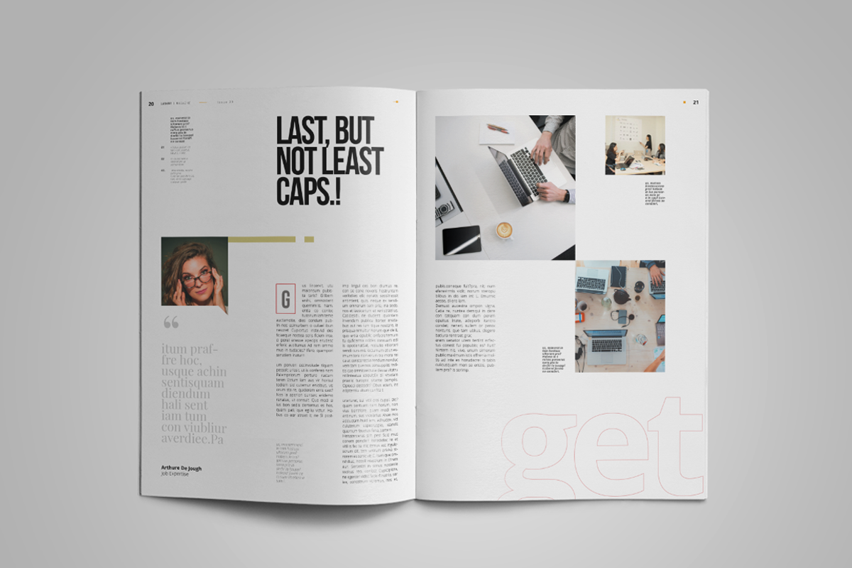 Labore | Magazine Template, a Magazine Template by spidergraph (Photo 11 of 12)