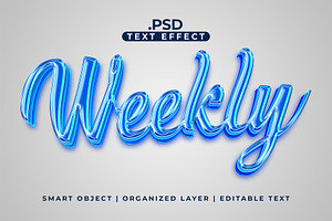 Weekly Text Effect, a Brushes & More by Asofa Studio