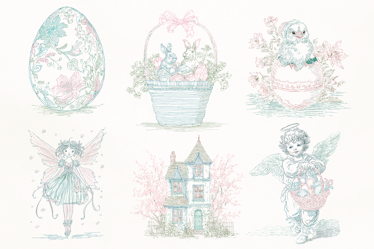 Whimsical Spring & Easter Mega Pack, a Decorative Illustration by GiraffeCreative (Photo 4 of 20)