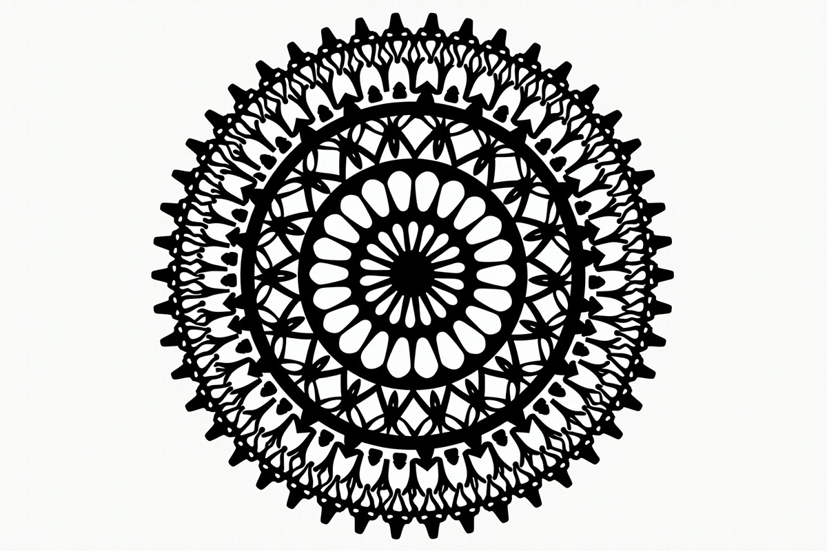 Elegant Mandala Silhouette Bundle, an Illustration by BIPLOB EXPERT (Photo 7 of 21)