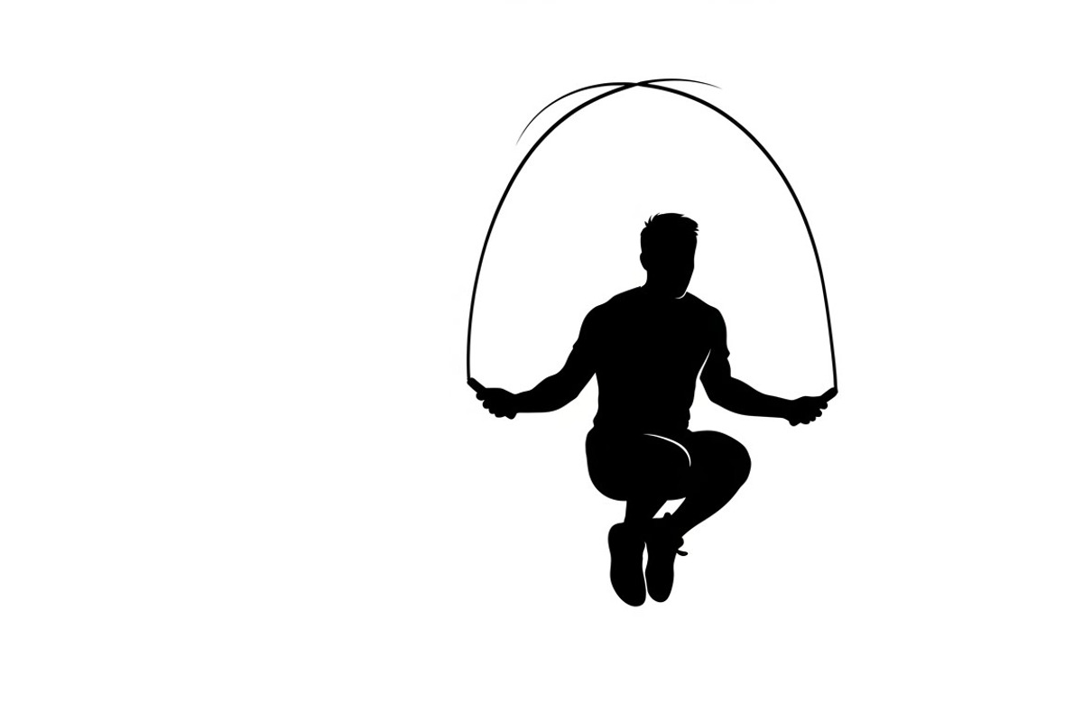 An energetic Jump Rope Silhouette, an Illustration by Amazin_art (Photo 16 of 31)