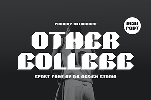 Other College Font, a Serif Font by QR Design Studio