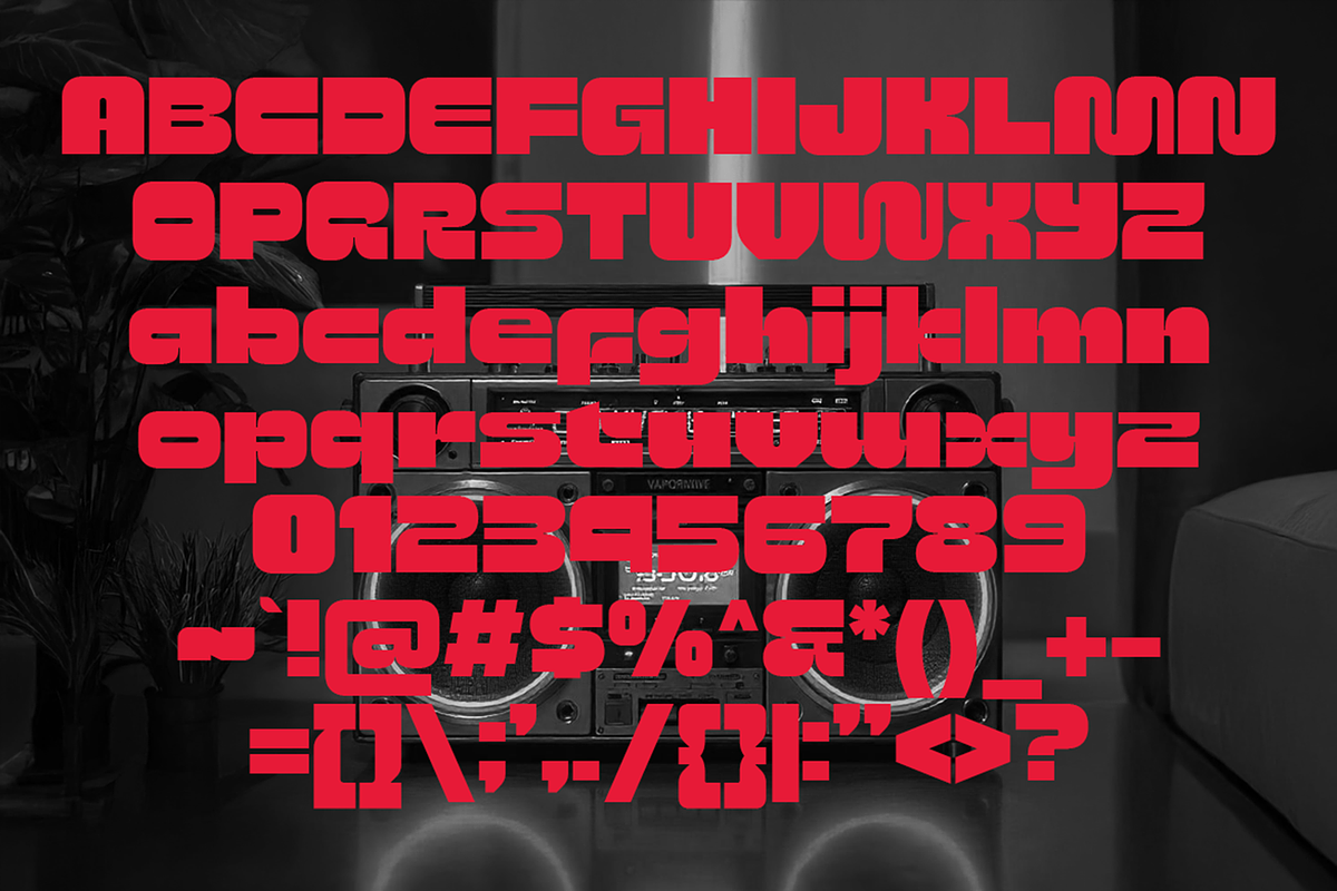Gamoben - Futuristic Blocky Fonts, a Sans Serif Font by Konstantine Studio (Photo 4 of 4)