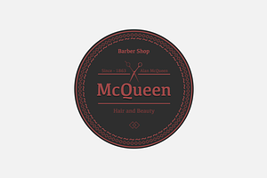 Barber Shop Logo - McQueen