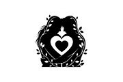 Couple Love Heart Silhouette Bundle, an Illustration by Amazin_art (Thumbnail 12 of 51)