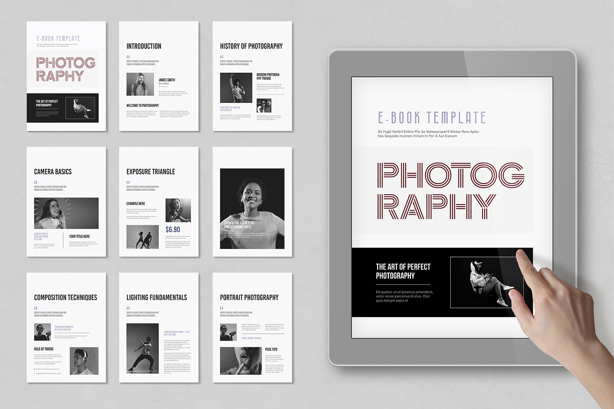 Modern Photography Guide EBook, an UI Kit Template by MightyDesign (Photo 1 of 10)